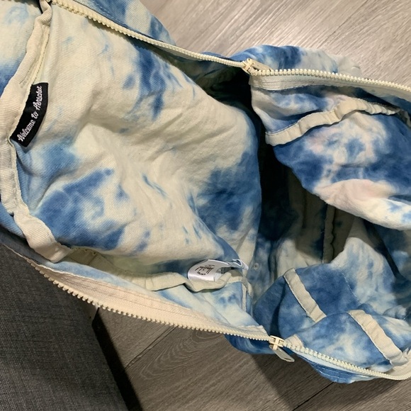 Herschel Supply Co. Cotton Casual Daypack Backpack Blue Tie Dye Soft‎ Bottom main image 14